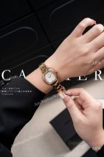  High Quality Replica CARTIER Tonneau Collection Different Colors Stainless Steel Bracelet Different Colors Face Dial Stainless Steel Diamond Inlaid Barrel Shaped Integrated Case Watch 27mm